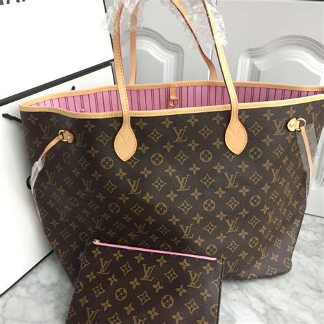 lv monogram neverfull pink interior|louis vuitton Neverfull large tote.